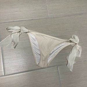 Cheeky Cream VS swim Bottoms - Lace Back